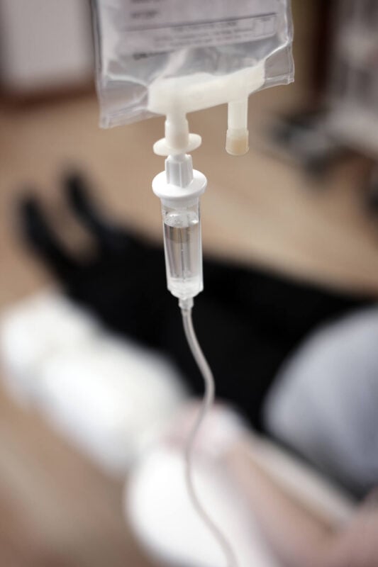 IV drip for intravenous medical insertion